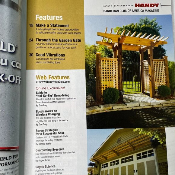 Handyman Magazine Vol 17 Issue 95 No 4 Aug Sep 2009 Garage Door Makeover u - Picture 4 of 9